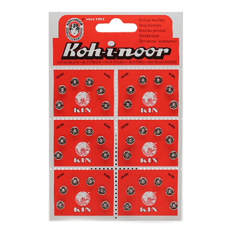 KIN Knoflíky stiskací patentky Ms průměr 7mm (vel. 0)