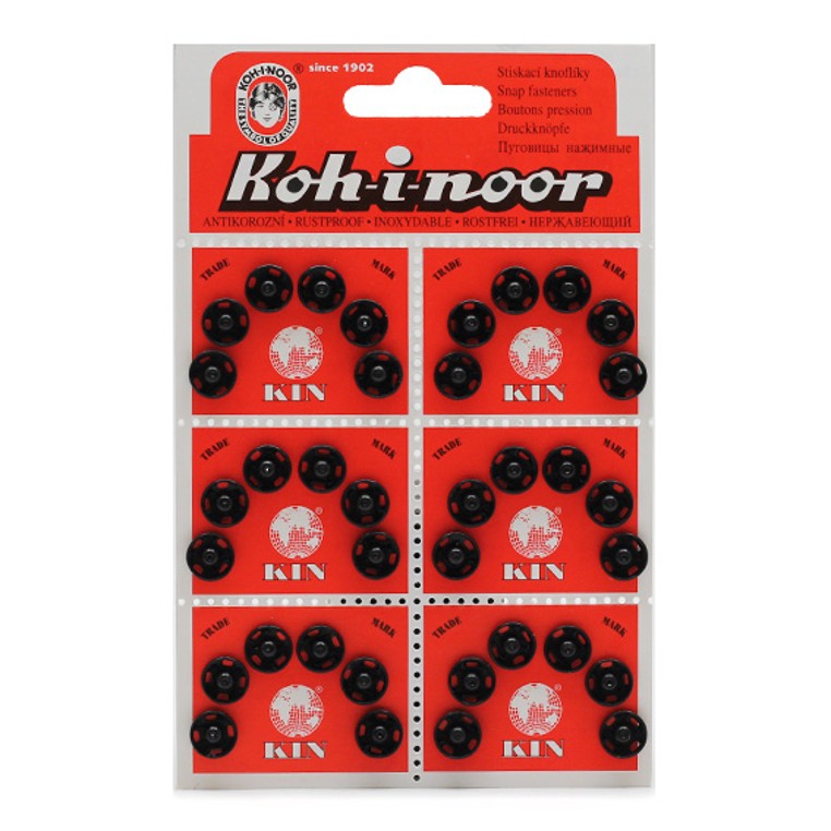 KIN Knoflíky stiskací patentky Ms průměr 10mm (vel. 2)