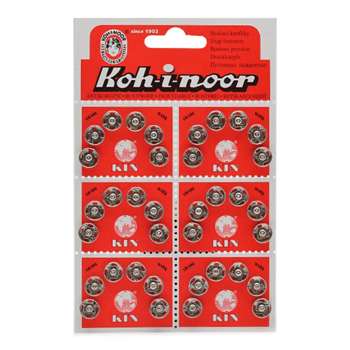 KIN Knoflíky stiskací patentky Ms průměr 10mm (vel. 2)