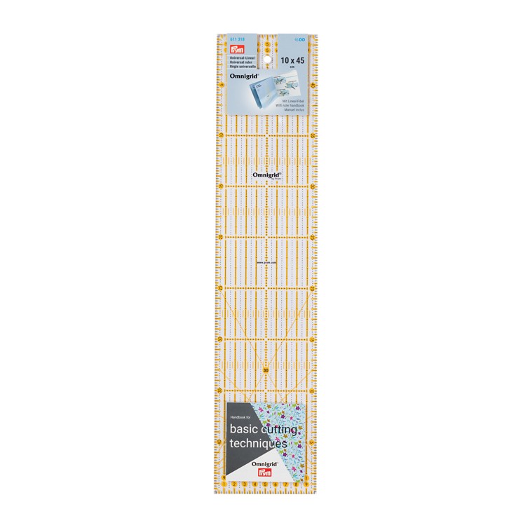 Pravítko PATCHWORK 10x45 cm 39028