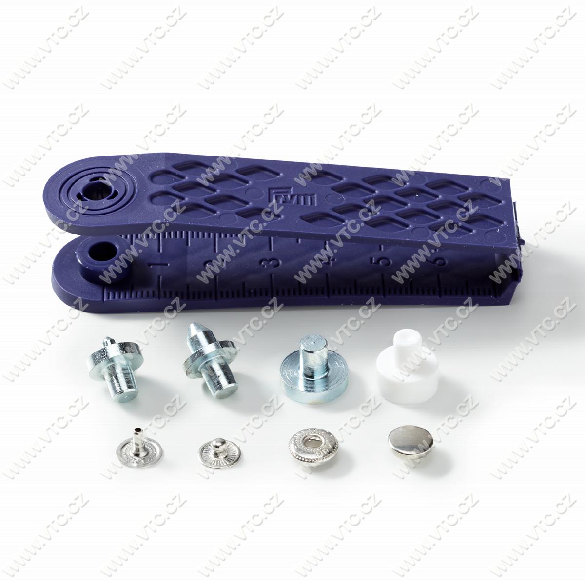 Knoflík stiskací SPORT MINI 13mm ČERNÝ NIKL