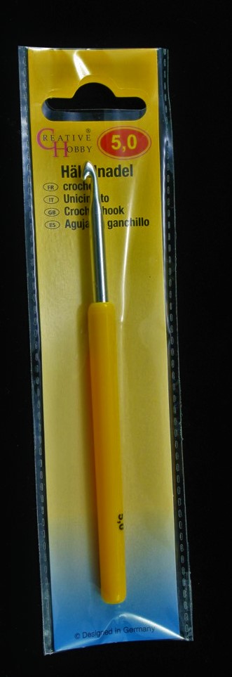 Háček pletací s ručkou 5 mm
