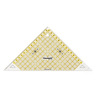 Pravítko PATCHWORK trojúhelník 1/2 čtverce 39022