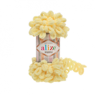 Priadza Alize Puffy 13 - žltá