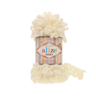 Priadza Alize Puffy 62 - smetanová