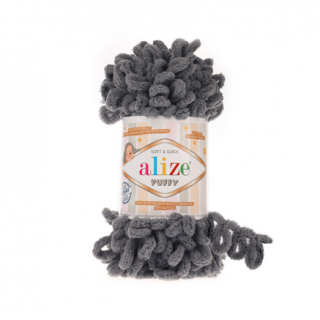 Priadza Alize Puffy 87 - šedá
