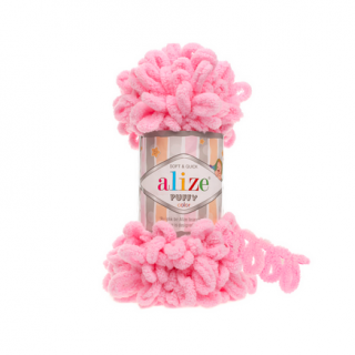 Priadza Alize Puffy 185 - růžová