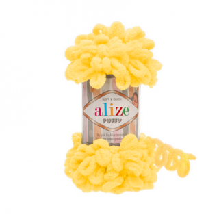 Priadza Alize Puffy 216 - žltá