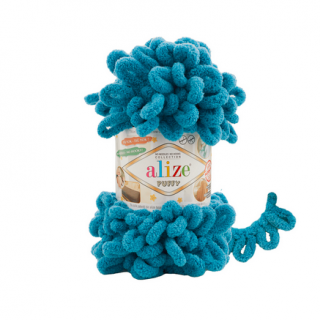Priadza Alize Puffy 294 - petrolejová
