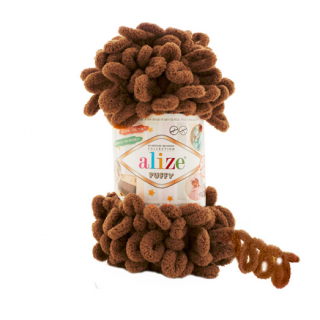 Priadza Alize Puffy 321 - hnědá