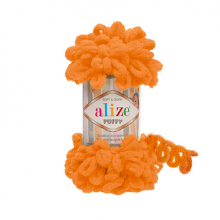 Priadza Alize Puffy 336 - oranžová