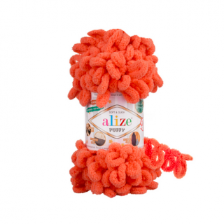 Priadza Alize Puffy 619 - korálová