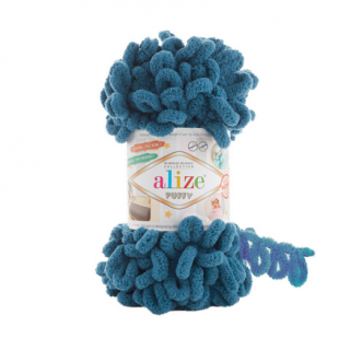 Priadza Alize Puffy 637 - modrá