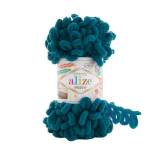 Priadza Alize Puffy 646 - petrolejová
