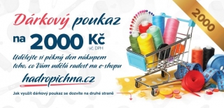 Dárčekový poukaz 80,- EUR (2.000,- Kč)