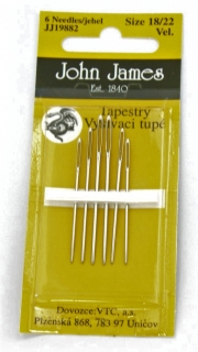 Ihly ručné 18/22 vyšívacie tupé