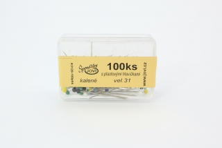 Špendlík plast. hl. 0,6x30mm, 100ks