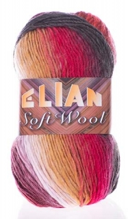 VSV Priadza Elian Soft Wool 040 červená