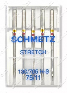 SCHMETZ Jehly strojové 705 H STRETCH 75 (5 ks)